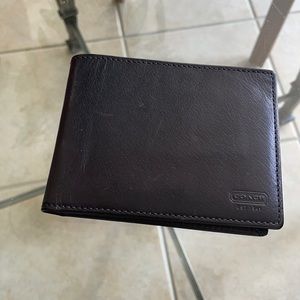 Coach Black Leather Men’s Wallet